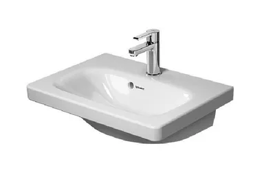 Zdjęcie produktu dla Duravit DuraStyle - Umywalka 550x400 mm, z przelewem, z otworem na baterię, biała 2337550000