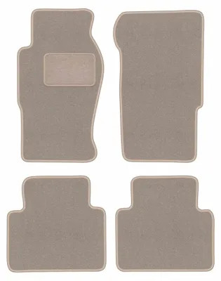 Image de Tapis de sol en moquette pour Nissan Patrol Y61 GU GR 1998-2004 (tout-terrain) – jeu de 4 pièces, beiges, sur mesure – Wielganizator LUX