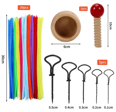 Produktbild von Kastanienbohrer Kastanienhalter Bastelset Kinder Herbst - Bohrlöcher 1,5 bis 5 mm - Handbohrer - Set für Kastanienmännchen