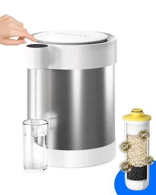 Obrázek produktu pro Waterdrop nerezový dobíjecí dávkovač vodního filtru, WD-ED21W 5,3 l 3 měsíce Elektrický změkčovač vody, snižuje obsah vápníku