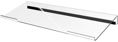 Produktbild von Tastaturenbank - Höhenverstellbar - Ergonomisches Arbeiten - Acryl - Anti-slip - 43 x 15.3 x 3.2 cm - Transparent