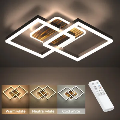 Produktbild von Nowoczesny design 40W LED Lampa sufitowa Lampa sufitowa Ściemnialna Lampa do przedpokoju Lampa do salonu z pilotem