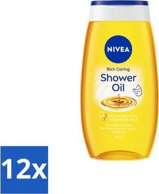 Obrázok produktu pre NIVEA - Sprchový olej - Prírodný sprchový olej - 200 ml - Hodnotné balenie - 12 kusov