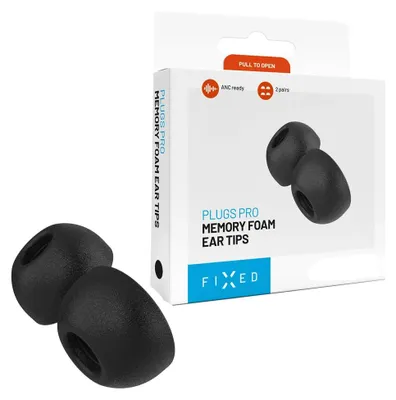 Obrázek produktu pro Ušní špunty pro AirPods Pro 3, Fixed Plugs Pro, velikost L, černé, 2 sady