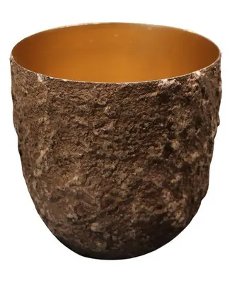 Produktbild von Übertopf Metall Topf naturdekor Blumentopf D13cmxH13cm