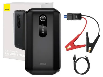 Produktbild von Baseus Super Energy Auto-Starthilfe 10000mAh, 1000A, USB (schwarz)