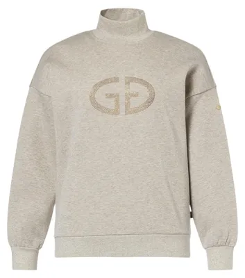 Produktbild von GOLDBERGH Sizzle Damen Polyester Fleece Pullover mit Strass-Aufdruck grau L