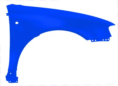 Productafbeelding van BLU Spatbord geschikt voor Audi A3 8L Lift LY5M Rechts Blauw Kornblume | 2000-2003 | Voorzijde | Gelakt | Montageklaar