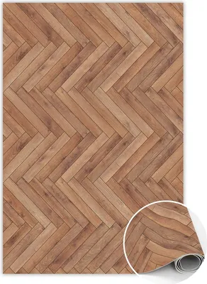 Produktbild von Farbiger Vinyl-Teppichboden mit Fischgrätenmuster 153x188 cm