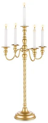 Metall-Kerzenständer 5-armig gold 71 cm