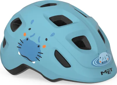 Produktbild von MET Hooray Pale Blue Hippo/Matt S (52-55 cm) Kinder fahrradhelm