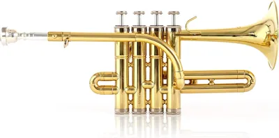 Image de Classic Cantabile Trompette en laiton PT-196 Piccolo en si bémol