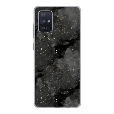 Produktbild von MuchoWow® Handyhülle Schutzhülle Hülle für Samsung Galaxy A51 5G Marmor - Glitter - Gold - Schwarz - Muster Silikon Softcase Handy Hülle - Abbildung