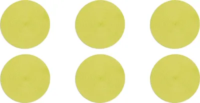 Image de Excelsa Set De 6 Sets De Table Round Plastique 36x0,1x36 cm verde