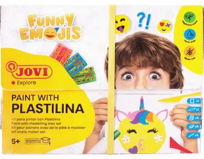 Obrázek produktu pro JOVI Sada Funny Emojis - malování plastelínou