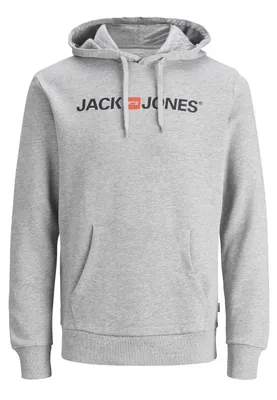 Produktbild von JACK&JONES ESSENTIALS JJECORP OLD LOGO SWEAT HOOD NOOS Light Grey Melange/REG - BROTHERS O L
