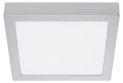 Productafbeelding van BRILONER LED-plafondlamp, warmwit licht, plat design, zilverkleurig, 22,5 x 22,5 x 3,2 cm