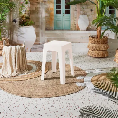 Image de Tabouret Empilable Spectra Creme