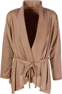 Produktbild von KMISSO Mädchen Velour Cardigan mit Bindeschnur Sand 104