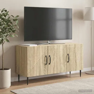 Obrázek produktu pro vidaXL TV skříňka Sonoma dub 99 x 34,5 x 50 cm dřevotřísková deska