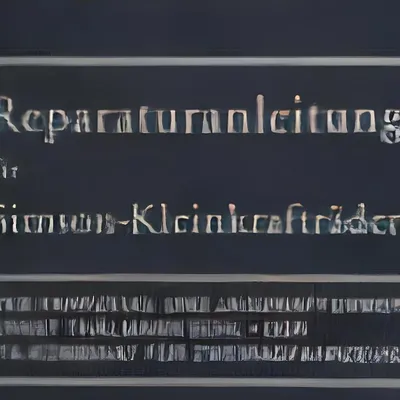 Produktbild von Simson Reparaturanleitung S50, KR51, SR4 (ohne Schaltpläne)
