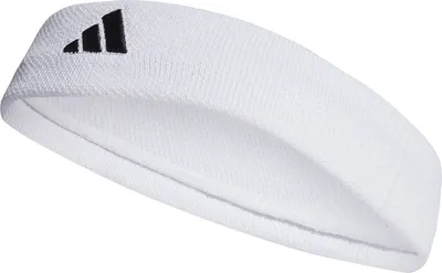Productafbeelding van adidas Tennis hoofdband uni, kleur: wit/zwart, maat: 54/55 cm