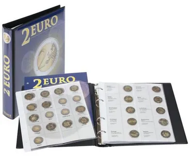 Produktbild von Lindner Vordruckalbum 2 Euro-Gedenkmünzen Band 5: Alle Euro-Länder (chronologisch ab Slowakei 2023 - Slowenien 2025)