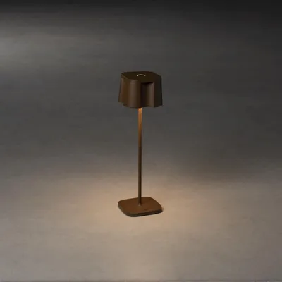 Produktbild von Konstsmide Tischleuchte Nice | rostfarben | Indoor/Outdoor | USB-Tischleuchte | 7818-970