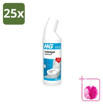 Produktbild von 25 x HG Hygienische Toilettengel - 500 ml - Sparpackung - 25 Stücke