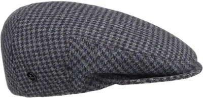 Productafbeelding van Heren Pet - Platte Cap - Buiten Bescherming - Wolmix Gemaakt - 23 x 23 x 7 cm - Grijs