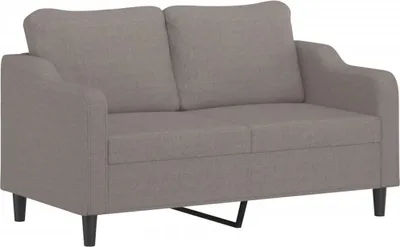 Imagen del producto de vidaXL Sofá de 2 plazas, color taupe, 140 cm, tapizado en tela
