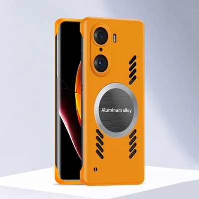 Produktbild von Honor 60 Pro Hülle, Frameless PC Matt Kühlabdeckung Loch Wärmeableitung Schutzhülle für Honor 60 Pro Orange