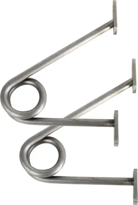 Produktbild von Natural Goods Berlin GARD PRENZLBERG, Halterung für Kleiderstange, Wandmontage, Wandgarderobe, Industrial, 12 cm, ohne Rundstab, 2 Stück
