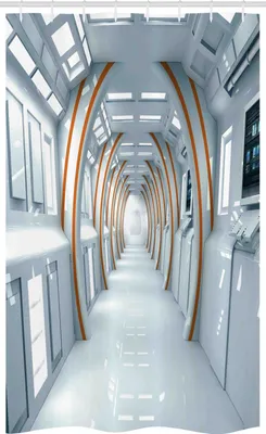 Immagine prodotto di ABAKUHAUS Borgogna Tenda da doccia stretta, Futuro Cuore moderno, Set decorativo per bagno in tessuto con ganci, 120 x 180 cm, Rosso rubino