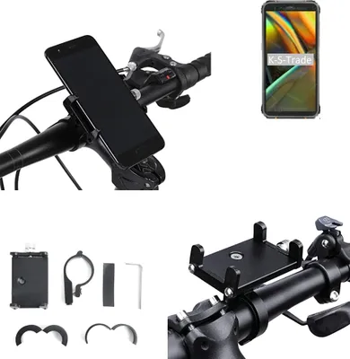 Produktbild von K-S-Trade Handyhalterung für das Fahrrad kompatibel mit Blackview BV5100 Halter Lenkstange Fahrradhalterung Motorrad Bike Mount Befestigung