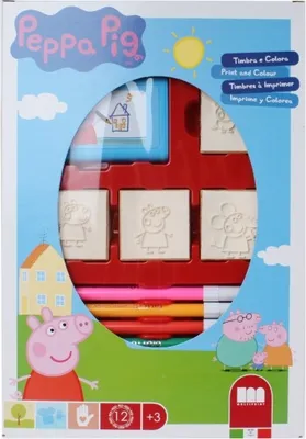 Zdjęcie produktu dla Zestaw kolorowy Świnka Peppa 12 elementów