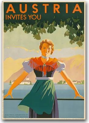 Produktbild von Poster - Canvas - Leinwand - 59,4 cm x 84,1 cm - Fotoposter - Leinwandkunst - Österreich