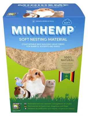 Productafbeelding van Hempflax Mini Hemp soft nestmateriaal 50gr