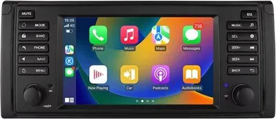 Produktbild von Autoradio mit Bluetooth und CarPlay für BMW 5er E39, X5 E53, M5 (1996–2003) – Kompatibel mit Apple und Android – Stereoanlage mit Navigation – Navigationssystem – 2 GB RAM, 32 GB Speicher