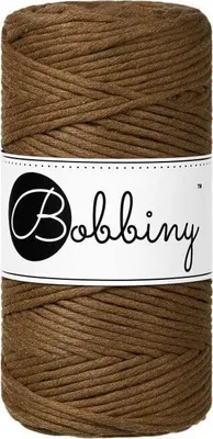 Obrázek produktu pro Bobbiny Macrame Cord 3 mm 100 m Nut Brown Šňůra