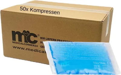 Medicalcorner24 Kalt-Warm Kompresse | Gel, 16x26 Cm | Mikrowellen- & Gefriergeeignet