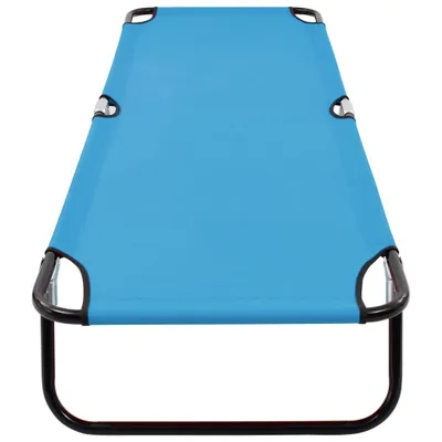 Immagine prodotto di Lettino Prendisole Pieghevole in Acciaio Blu Turchese