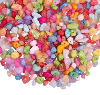 Immagine prodotto di Perline in vetro colorate con foro, 300 pezzi, per la creazione di gioielli
