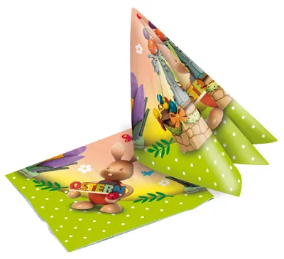Produktbild von Drechslerei Kuhnert Stupsi Servietten - Ostern - 3 lagig - auch passend für die Frühlingszeit - 20 Stück - Maße ca. 33 x 33 cm