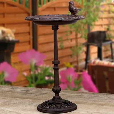 Produktbild von Vogeltränke romantisch, mit Standfuss, Vogelbad - Futterschale für Vögel