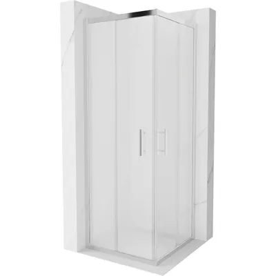 Obrázek produktu pro Mexen Rio čtvercový sprchový kout 70 x 70 cm, Vzor jinovatky, Chromovaná - 860-070-070-01-30