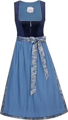 Produktbild von Marjo - Damen Trachten Dirndl (70 cm), GL-9-Irsee (907970-020057), Größe:42, Farbe:nachtblau/denim (930)