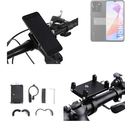 Produktbild von K-S-Trade Handyhalterung für das Fahrrad kompatibel mit Honor X6a Halter Lenkstange Fahrradhalterung Motorrad Bike Mount Befestigung Smartphone Handy