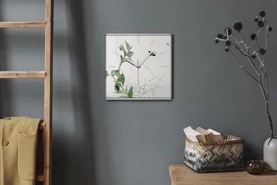 Produktbild von Coloray Hodiny Unikátní 30x30 cm  Tiché hodiny Pro obývací pokoj a kuchyň Nástěnné hodiny Plátno Bílé ručičky hodin - Seznam asijských hmyzů