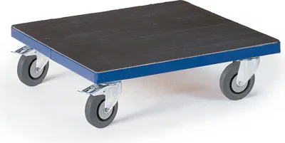 Produktbild von Rollcart Kistenroller Vollgummibereifung 700x700mm Ladefläche Riffelgummi